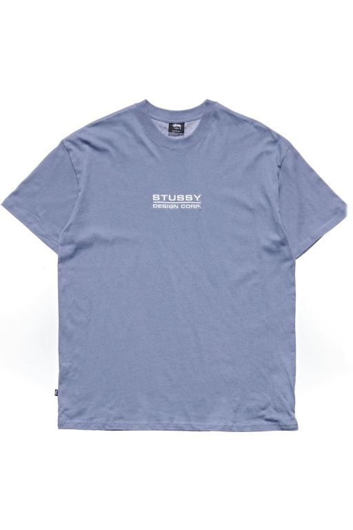 Stussy Mens Corp. SS T Shirt Blue - GJEWO4720